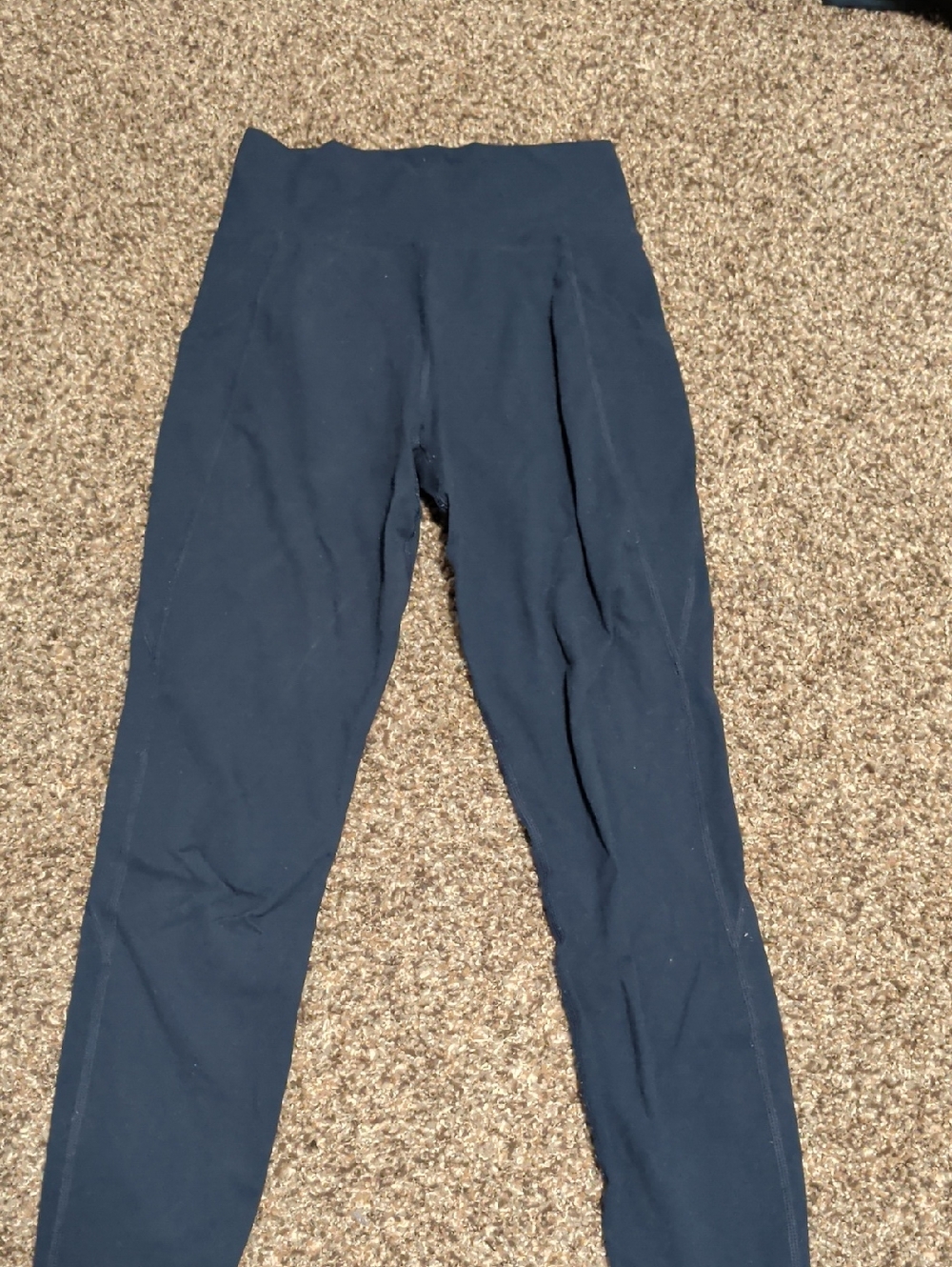 Alphalete Navy Blue Pocket Leggings Size M